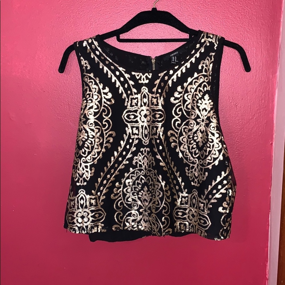 Black & Gold Tank top